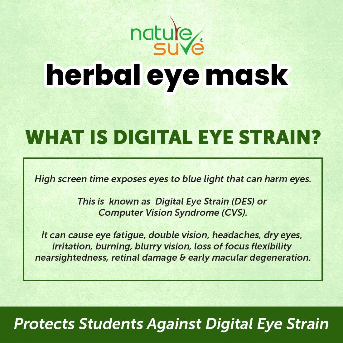 Nature Sure Herbal Eye Mask For Digital Eye Strain In Students And Teens - Image 4
