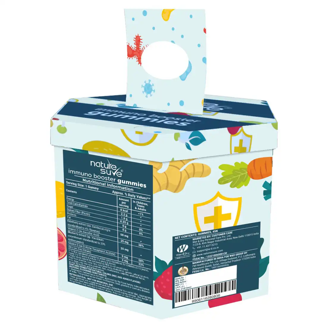 Nature Sure Immuno Booster Daily Gummies For Natural Immunity - 45 Pieces - Image 3