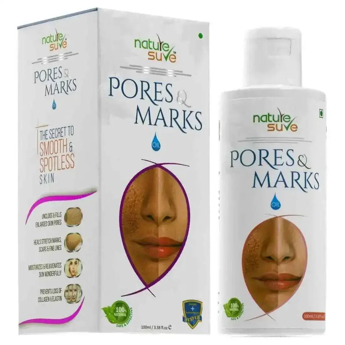 Nature Sure Pores and Marks Facial Oil for Enlarged Skin Pores, Stretch Marks and Fine Lines - Image 20