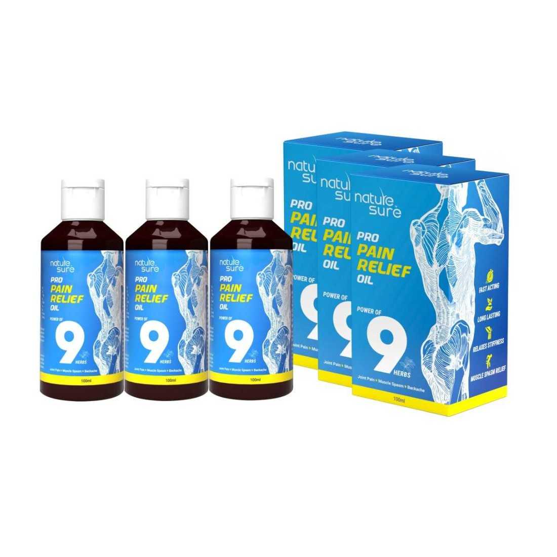 Nature Sure Pro Pain Relief Oil Ayurvedic Formula for Joint Pain, Muscle Spasm and Backache - 100ml - Image 11