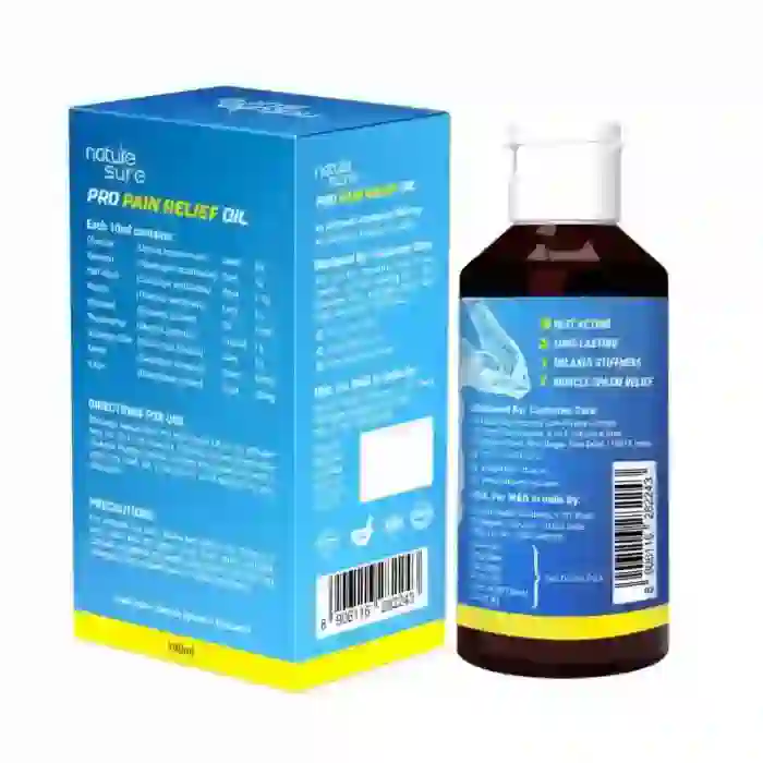 Nature Sure Pro Pain Relief Oil Ayurvedic Formula for Joint Pain, Muscle Spasm and Backache - 100ml - Image 8