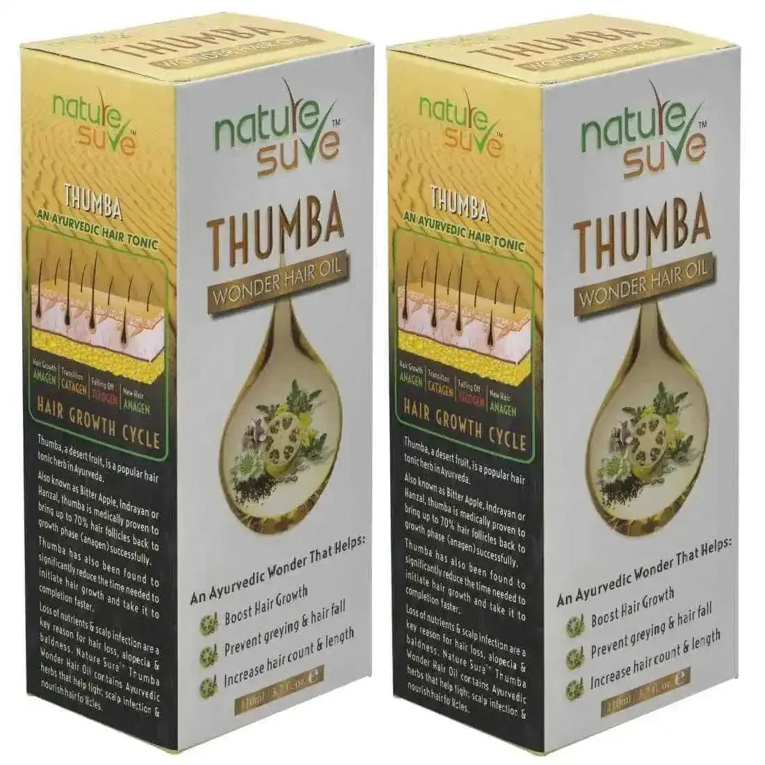 Nature Sure Thumba Wonder Hair Oil for Men and Women - 110ml - Image 9