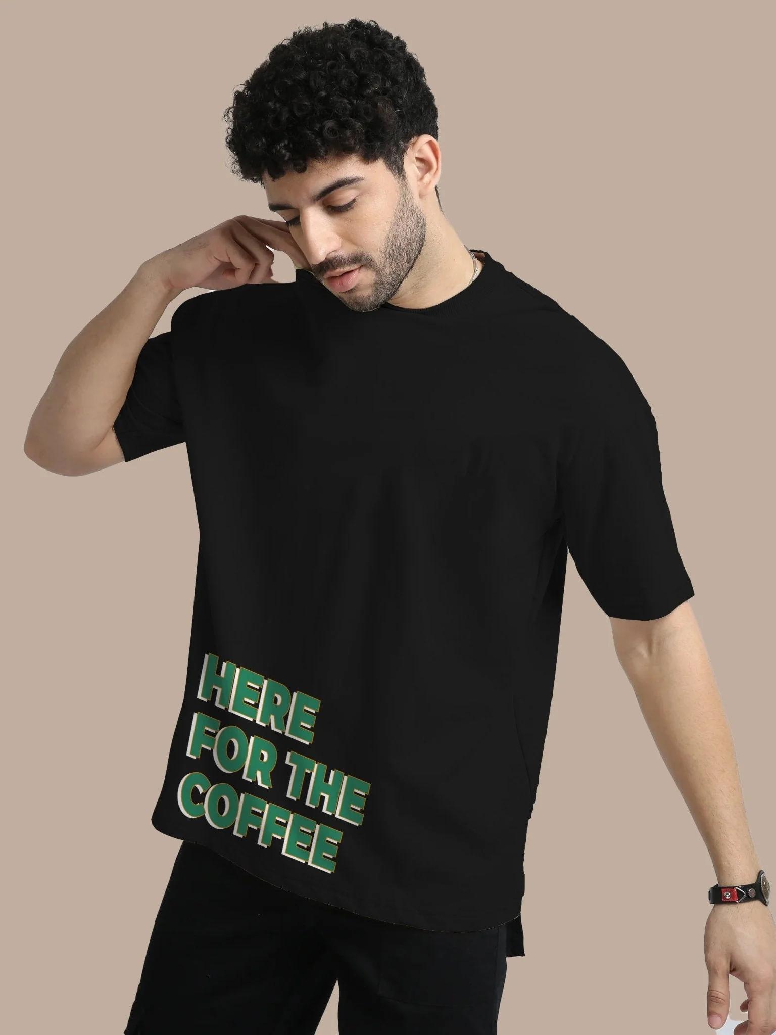 Need Coffee Oversize T-Shirt - Image 3