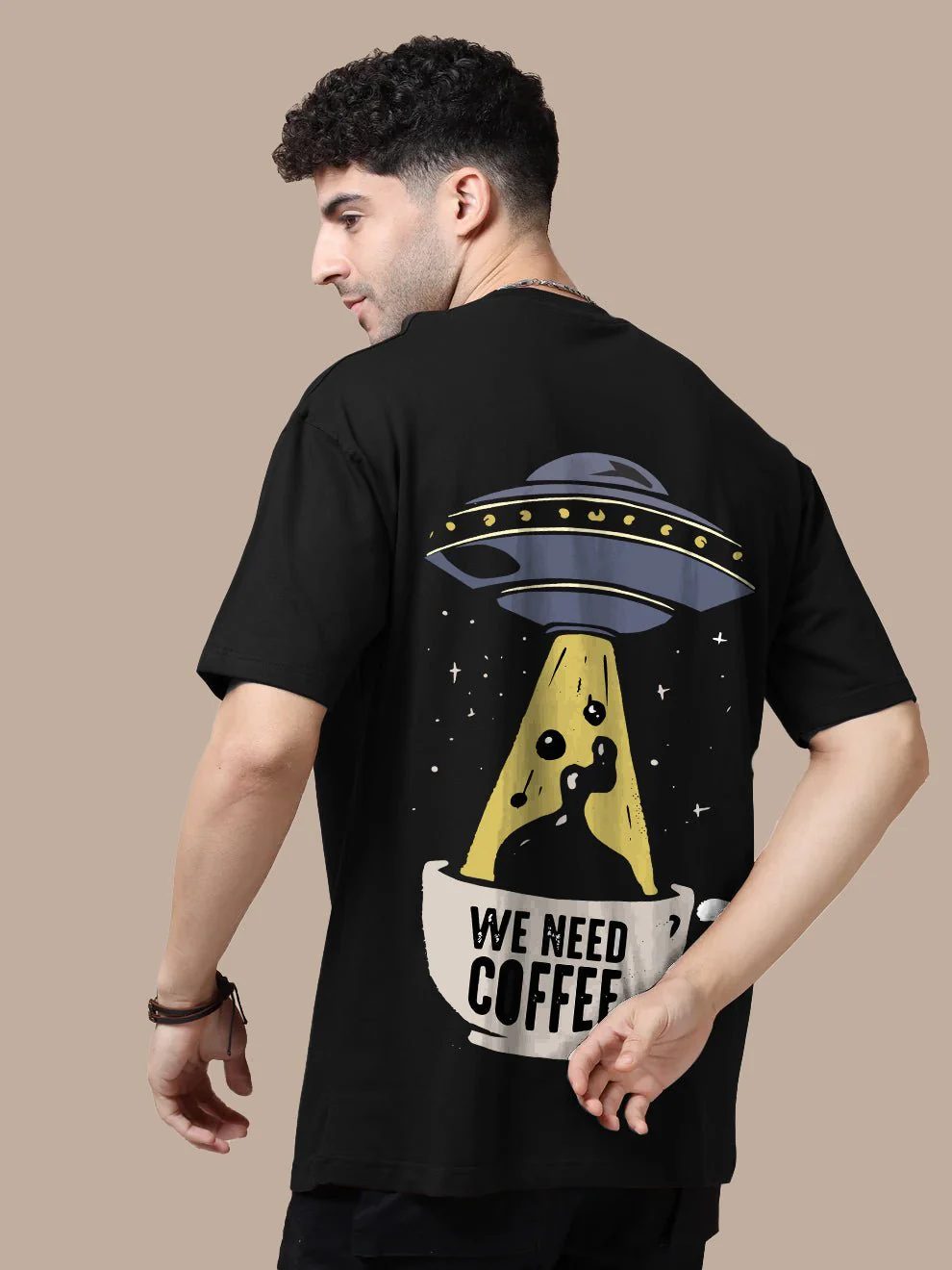 Need Coffee Oversize T-Shirt - Image 4
