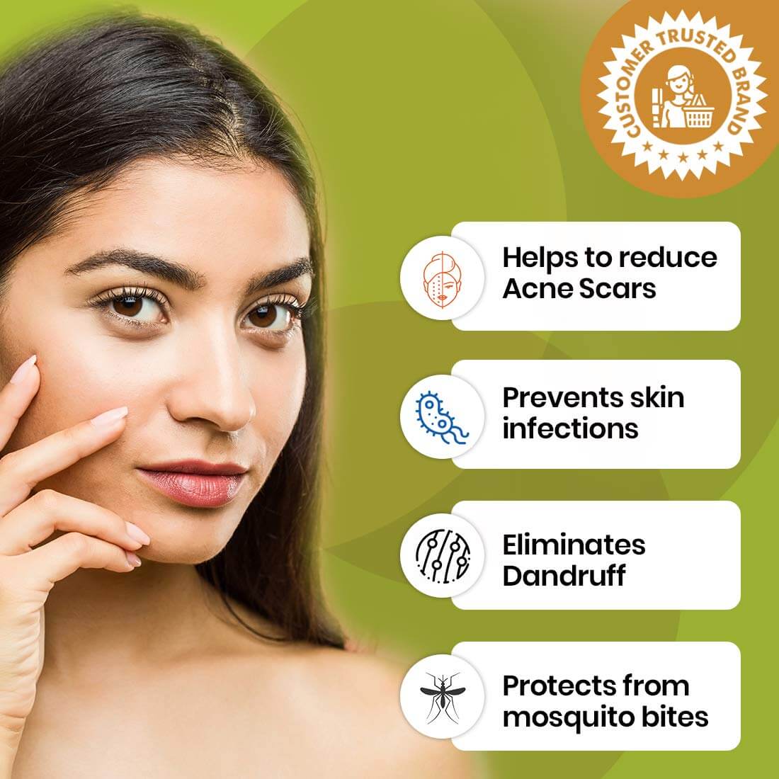 Neem Oil - Cold Pressed Oil For Skin & Hair (Pure & Natural) @ 1 (Exclusive) - Image 3