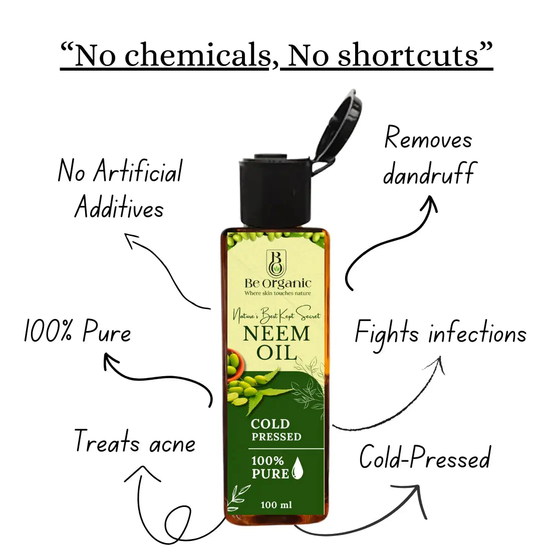 Neem Oil & Neem Comb Combo – Natural Hair & Scalp Care | Be Organic - Image 5
