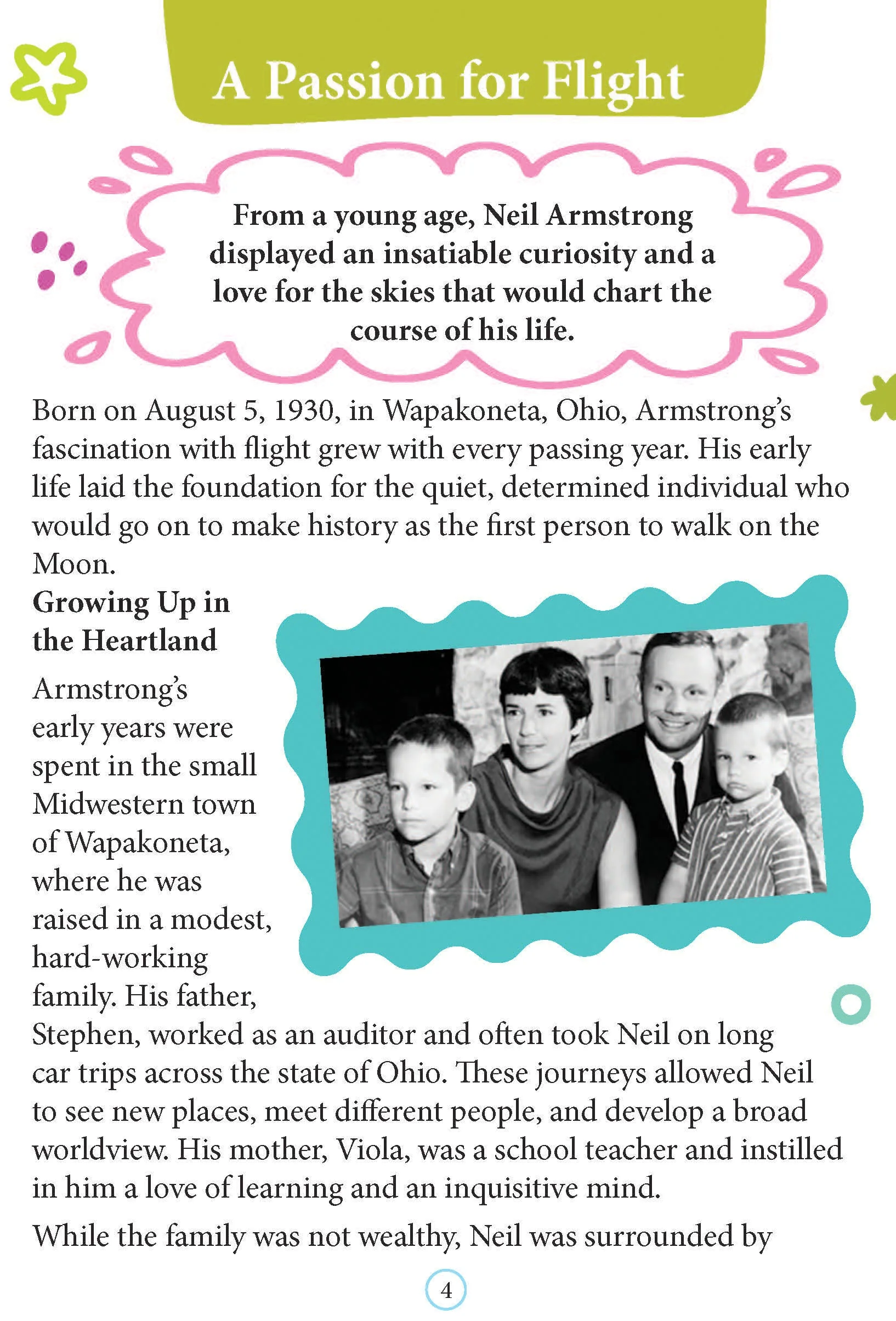 Neil Armstrong Icons of Inspiration  Illustrated Biography for Kids Age 6 - 12 Years - Image 3
