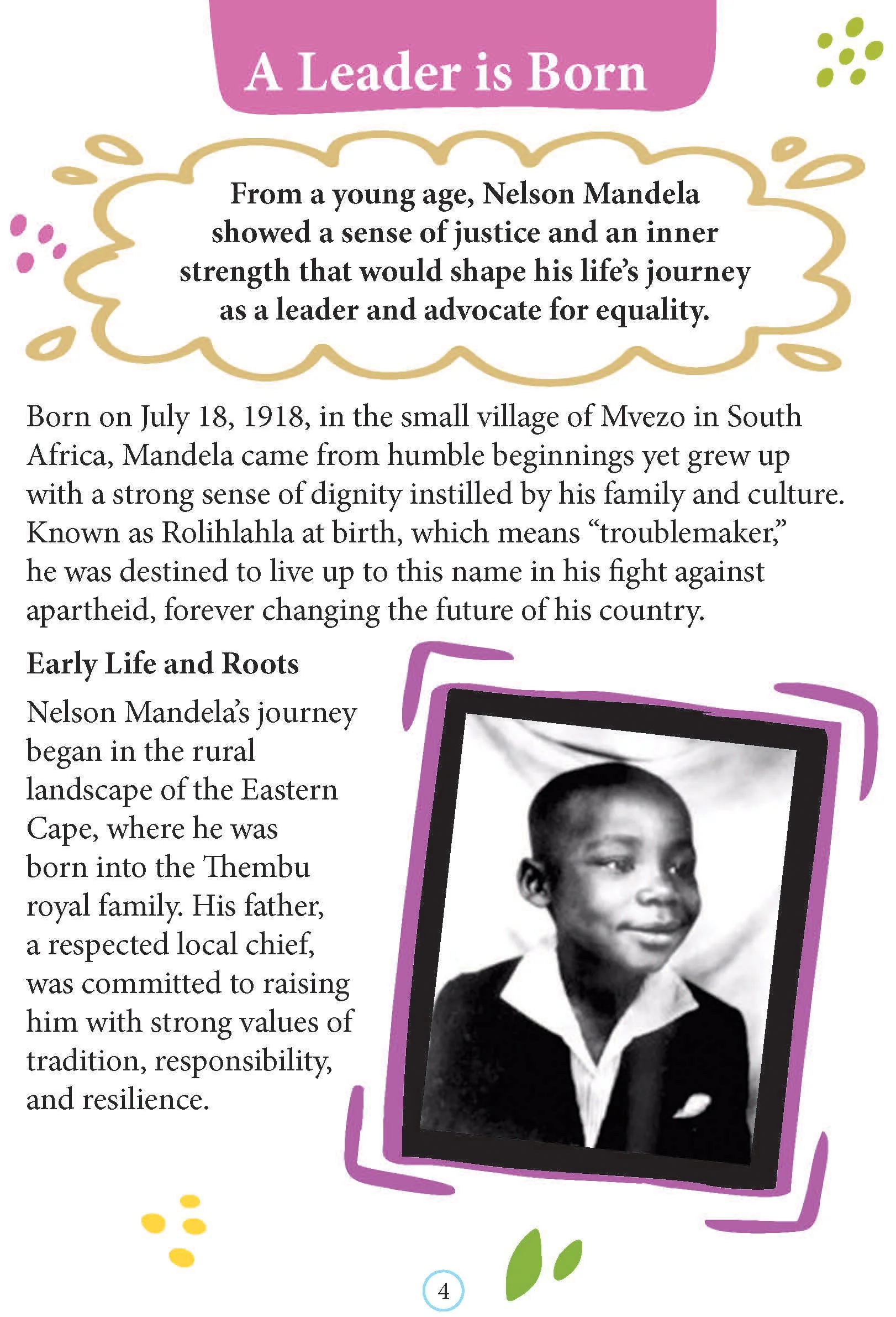 Nelson Mandela Icons of Inspiration  Illustrated Biography for Kids Age 6 - 12 Years - Image 3