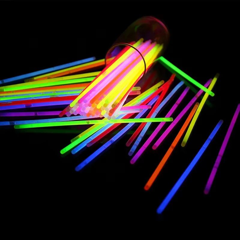 Neon Glow sticks Glow-in-the-dark accessories for parties nightclubs pack of 100 - Image 4