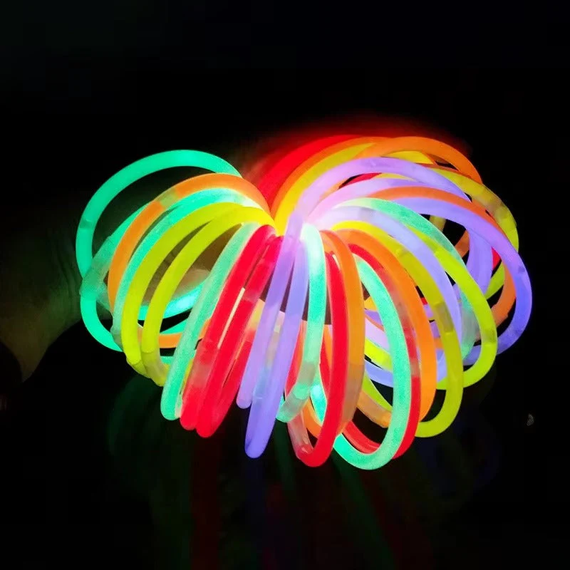 Neon Glow sticks Glow-in-the-dark accessories for parties nightclubs pack of 100 - Image 5