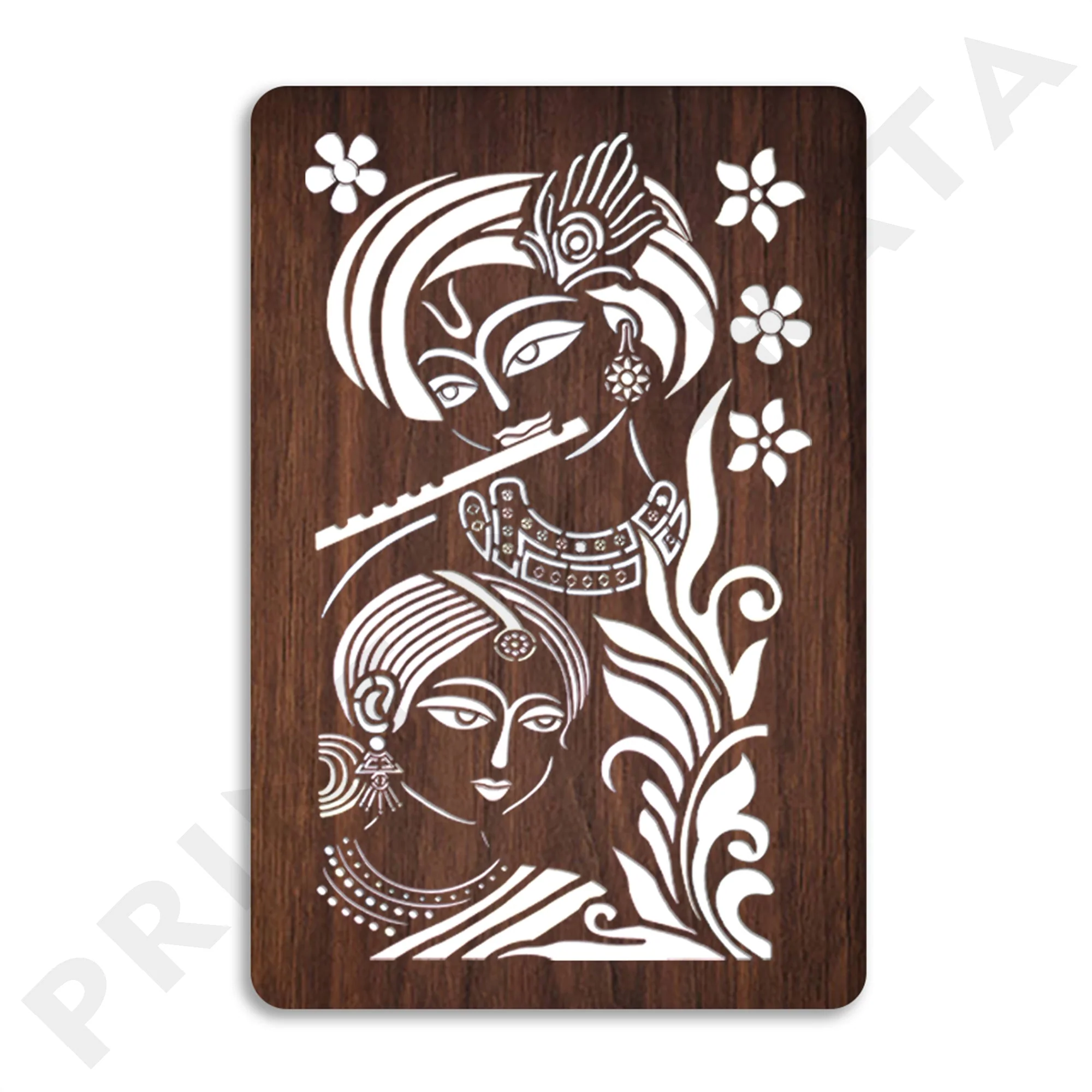 Neon MDF Radhe Krishna Frame - Image 5