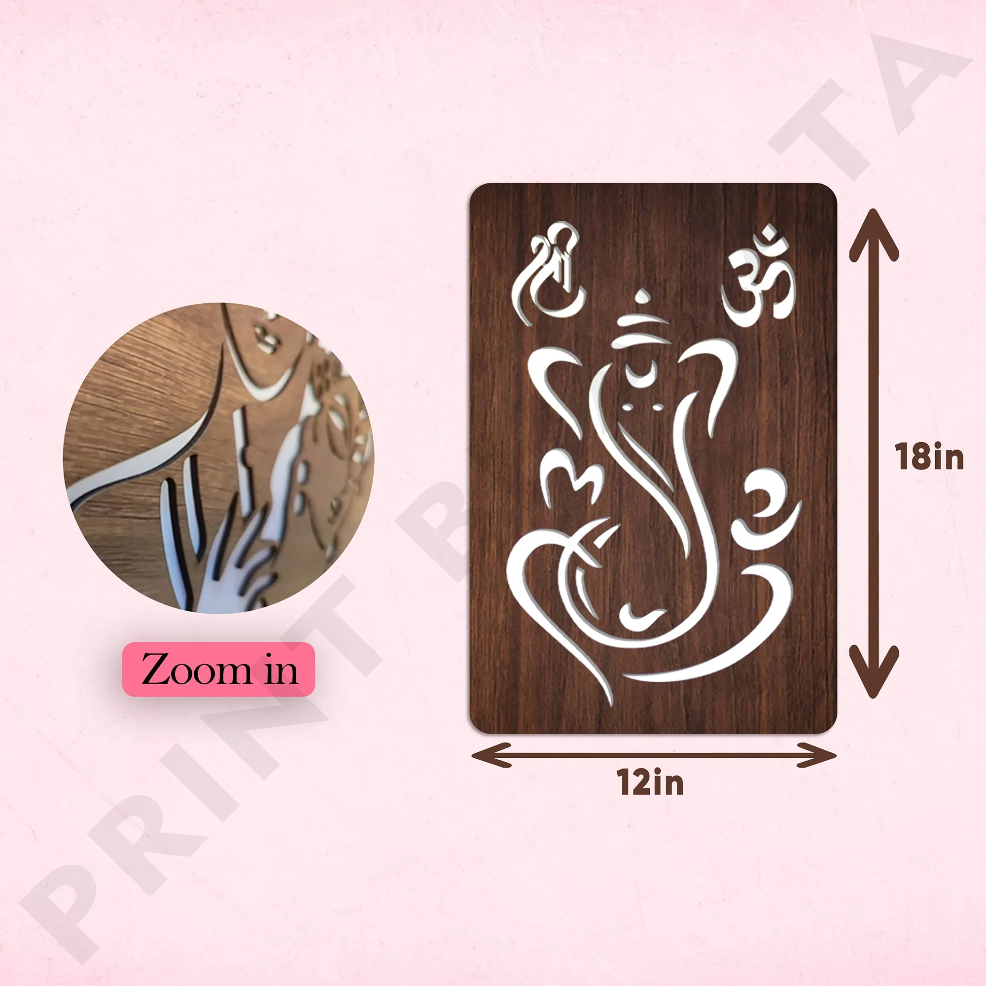 Neon MDF Shri Ganesh ji Frame - Image 6