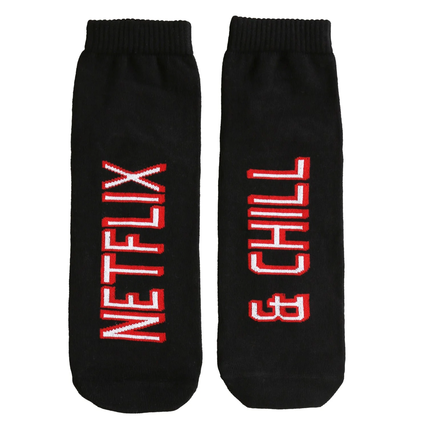 Netflix & Chill Black Socks- Black - Image 2