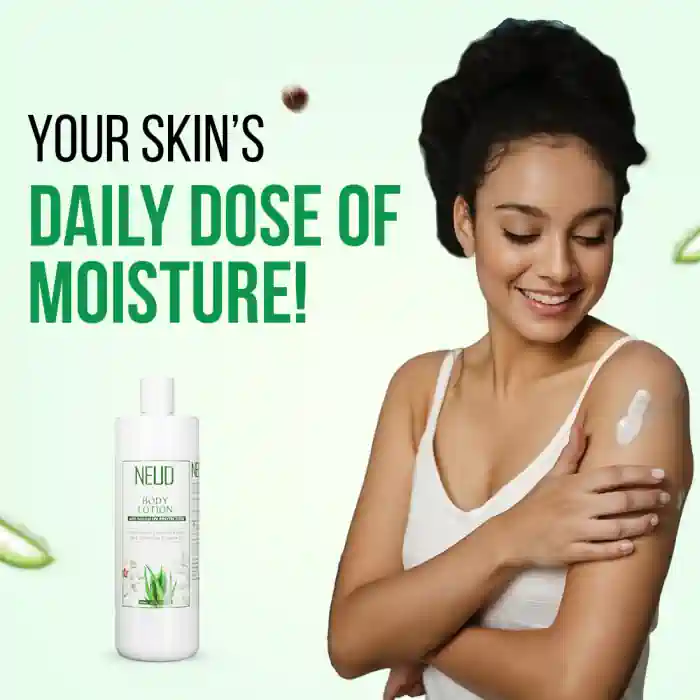 NEUD Body Lotion with Natural Extracts of Aloe Vera, Green Tea and Jojoba Oil for Men and Women - 400ml