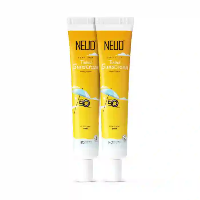 NEUD Dewy Look Tinted Sunscreen with SPF 50++++ and Hyaluronic Acid, Ultra-Light, No White Cast - 50ml - Image 9