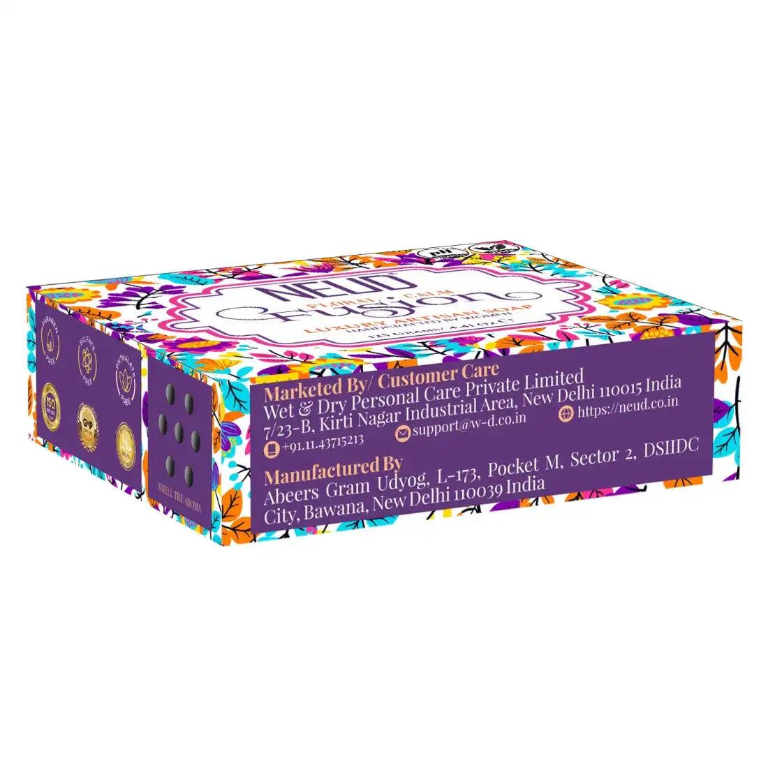 Neud Floral Calm Fusion Luxury Artisan Ph Balanced Handmade Soap With Sugandha, Mogra And Patchouli - 125G - Image 3