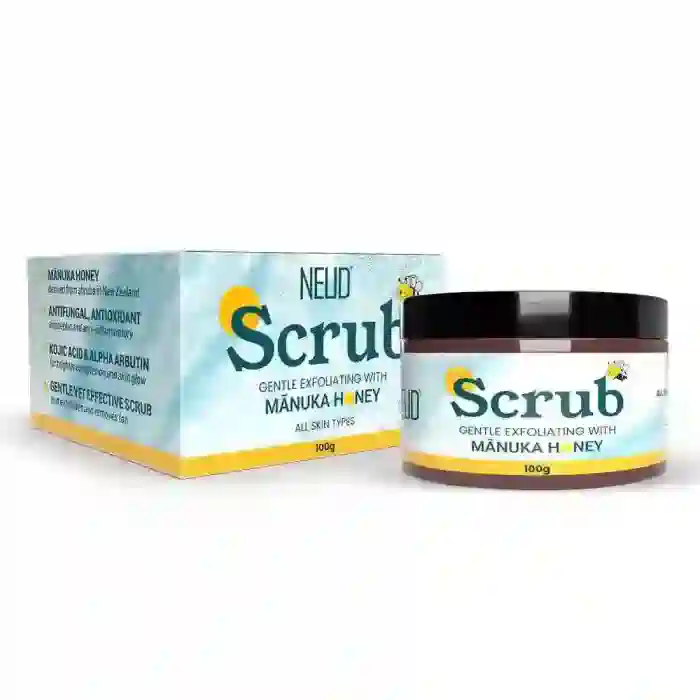 NEUD Gentle Exfoliating Scrub with Manuka Honey, Kojic Acid and Alpha Arbutin for Naturally Clear Skin - 100g - Image 8