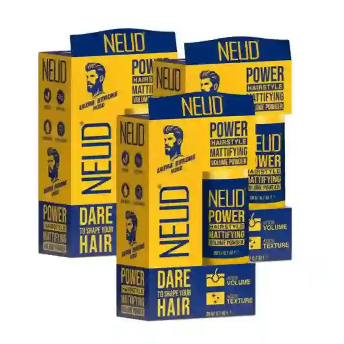 NEUD Hairstyle Mattifying Volume Powder Wax 20g With Aloe Vera, Argan Oil, Vit B5 - Ultrastrong, Transparent, Non-Sticky - Image 8