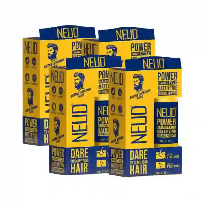 NEUD Hairstyle Mattifying Volume Powder Wax 20g With Aloe Vera, Argan Oil, Vit B5 - Ultrastrong, Transparent, Non-Sticky - Image 9