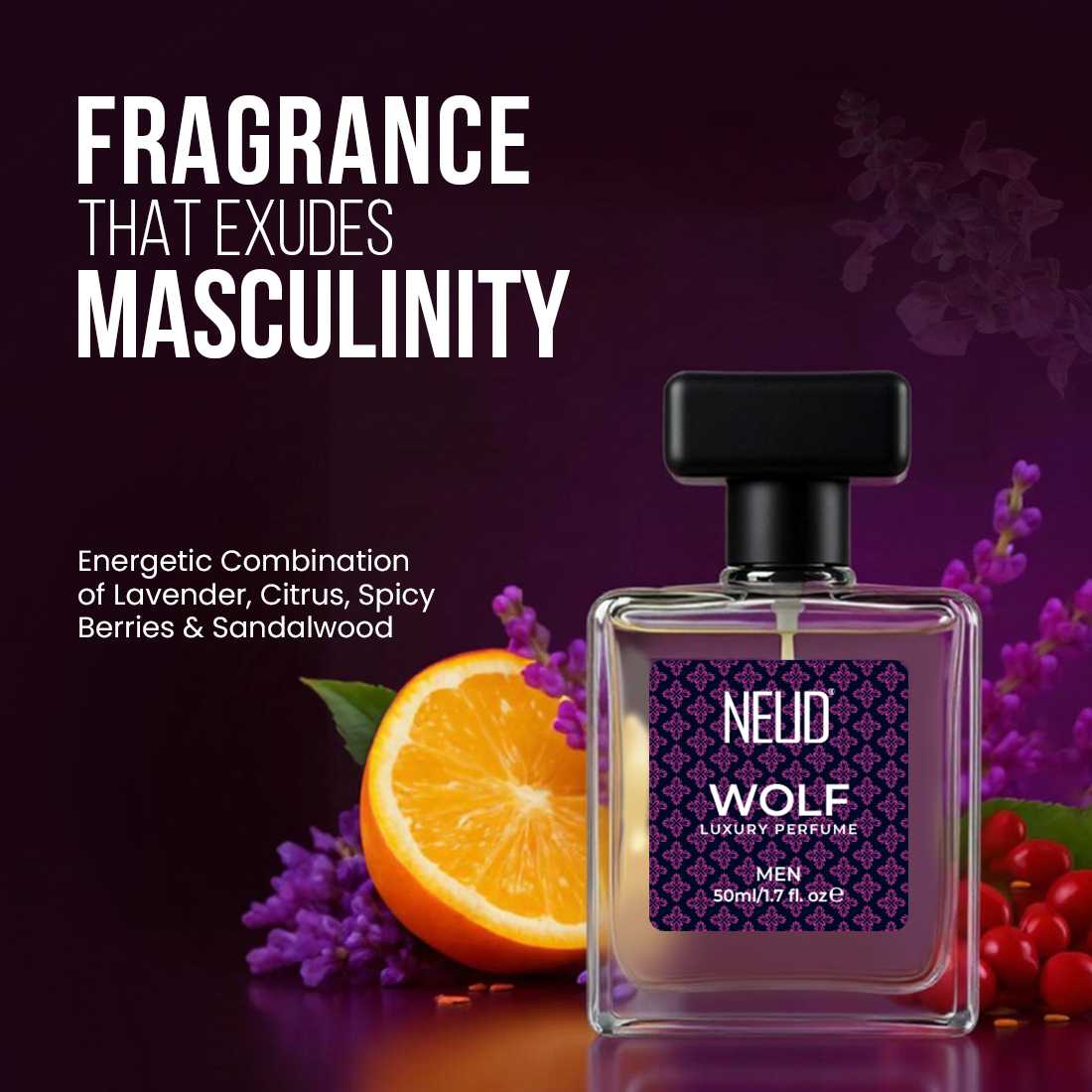 NEUD Luxury Perfume Gift Set for Men 3x50ml - Long-Lasting Strong Fragrances for Daily and Party Use - Image 4