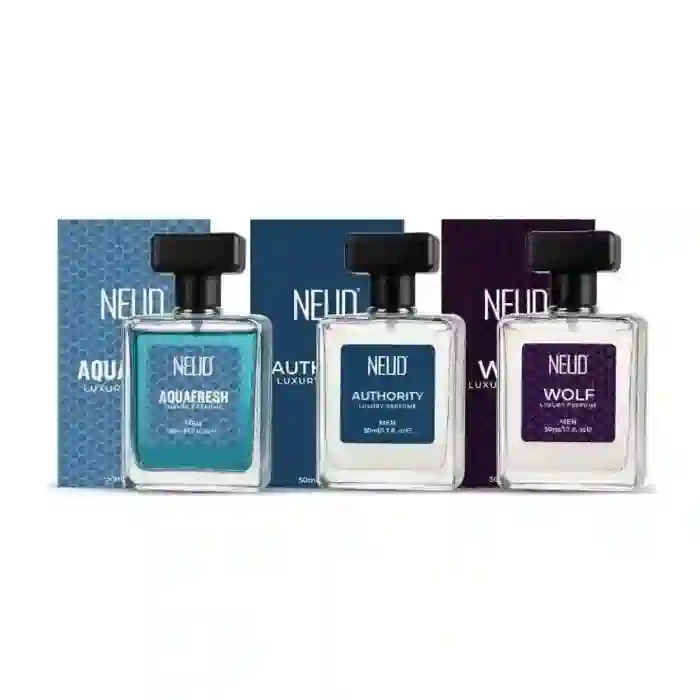 NEUD Luxury Perfume Gift Set for Men 3x50ml - Long-Lasting Strong Fragrances for Daily and Party Use