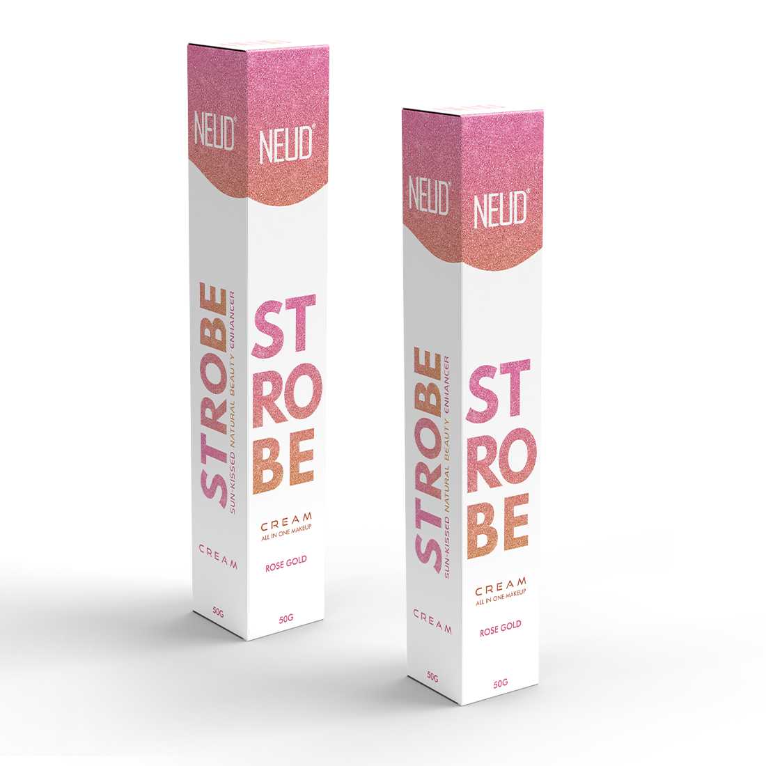 NEUD Strobe Cream Rose Gold with Cocoa Butter and Hyaluronic Acid, Lab Tested All-in-One Makeup Beauty Enhancer - 50g - Image 70