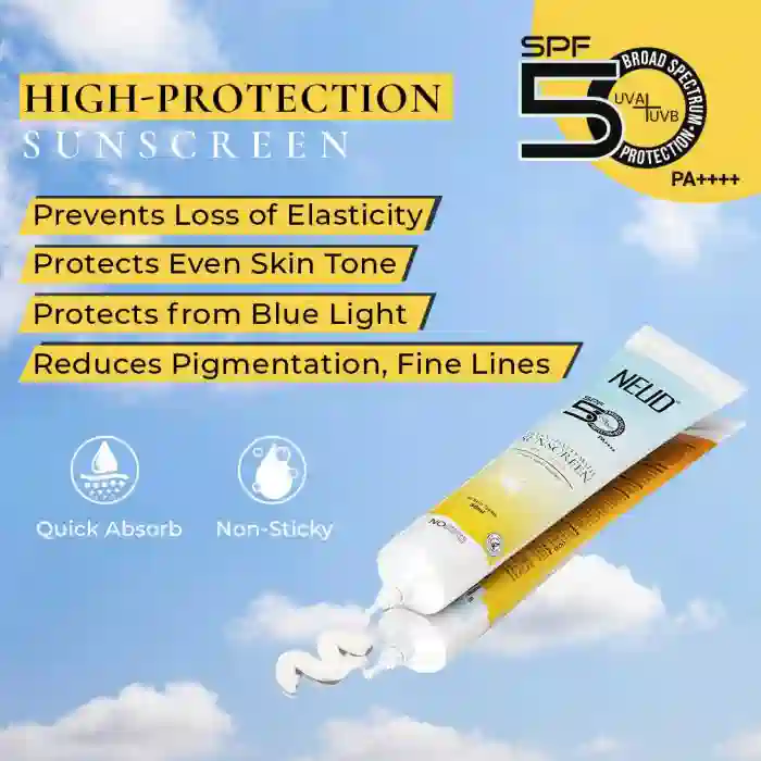 NEUD Ultra Velvety Matte Priming Sunscreen Dry Touch with SPF 50 PA++++ and Vitamin E, Sweat-Resistant, No White Cast - 50g - Image 3
