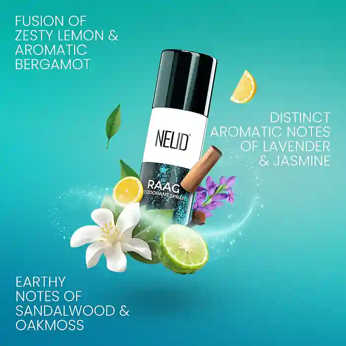 NEUD ZENITH and RAAG Unisex Perfumed Body Spray Combo - 2 Deos x 50ml Each - Image 3