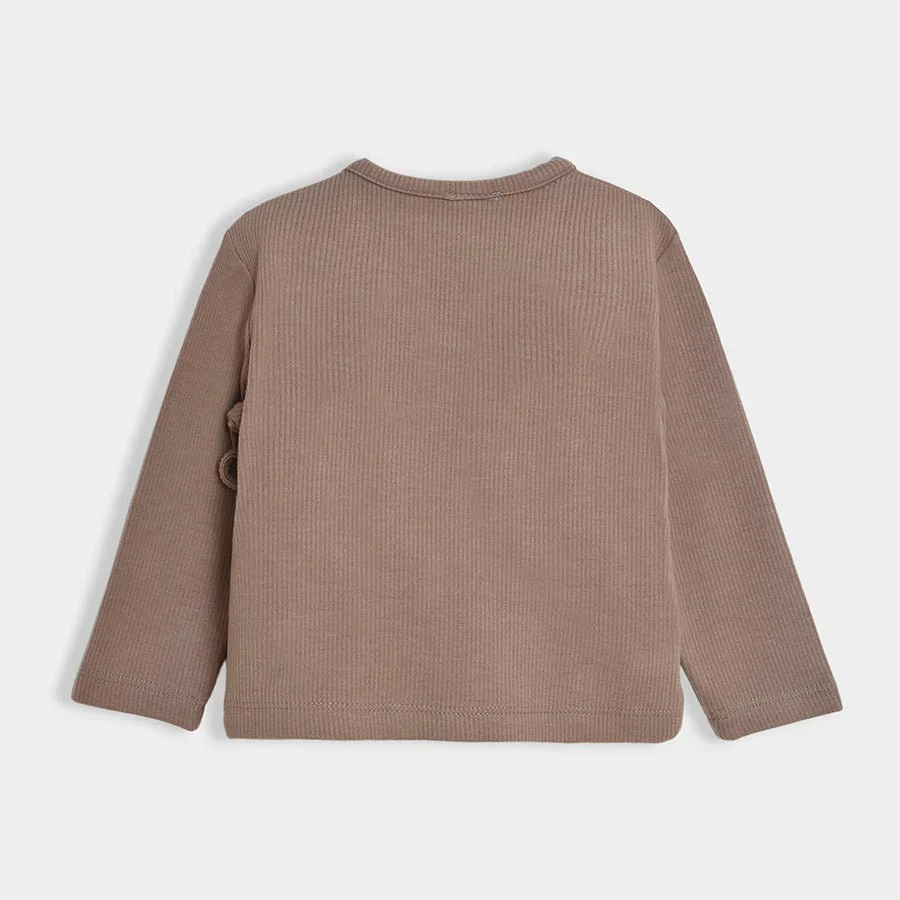 Neutral Love Cedar Brown Solid Co-Ord Set - Image 3