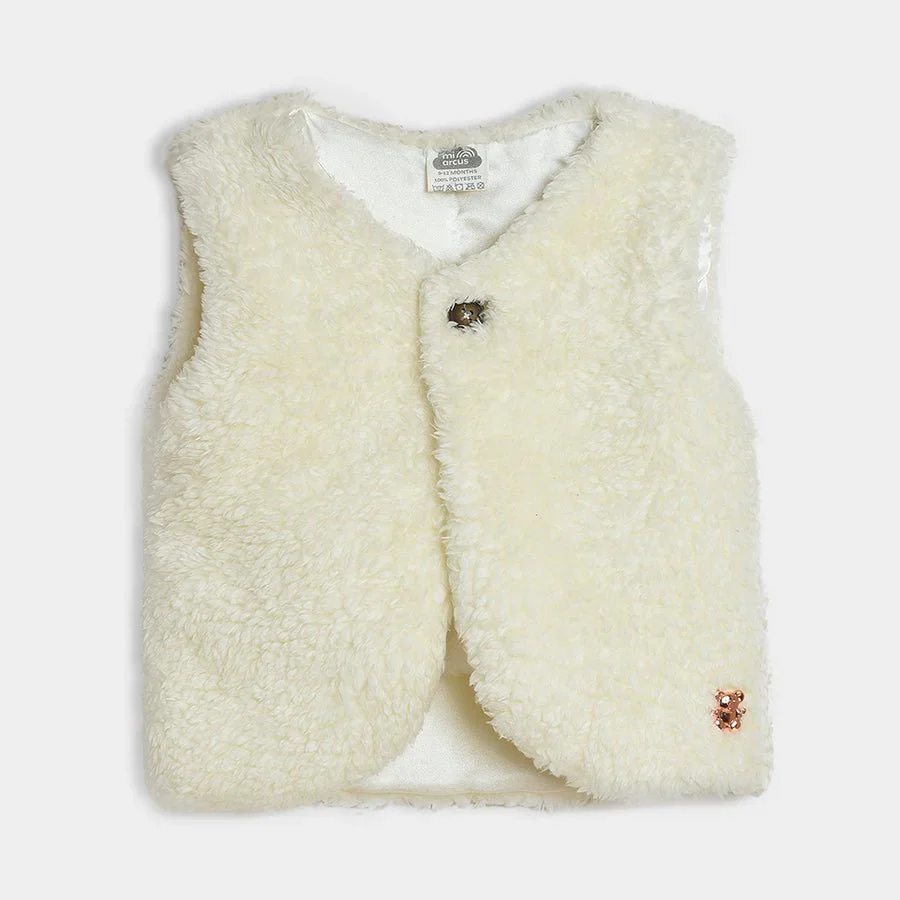 Neutral Love Cream Knitted Shrug - Image 2