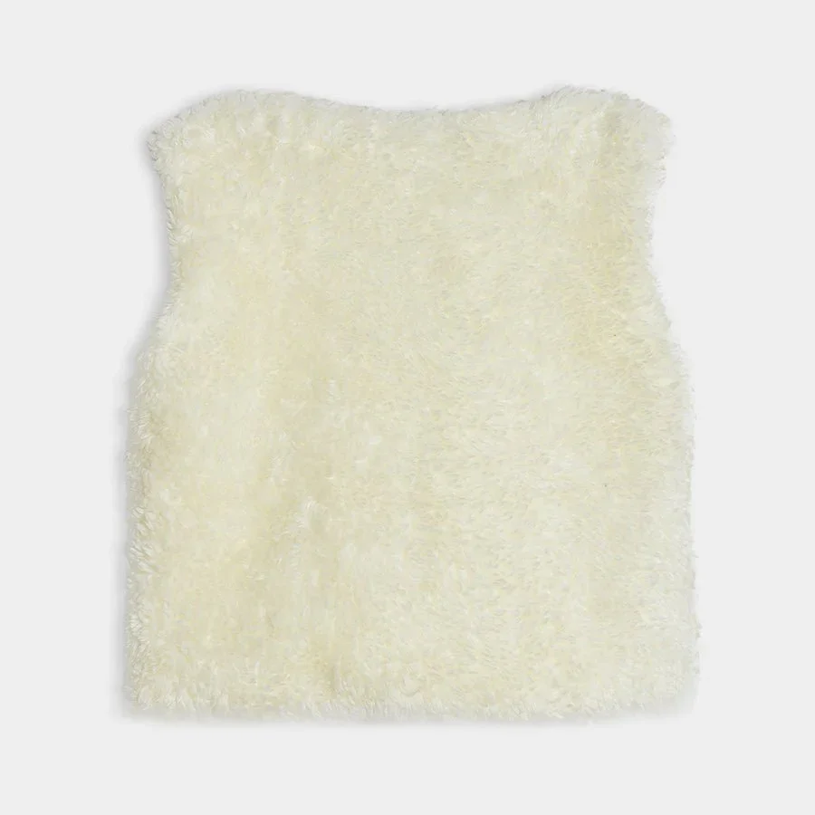Neutral Love Cream Knitted Shrug - Image 3