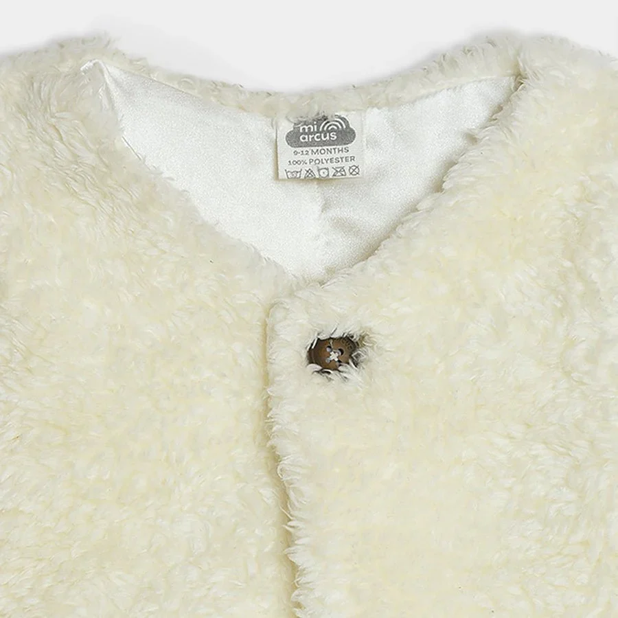 Neutral Love Cream Knitted Shrug - Image 5