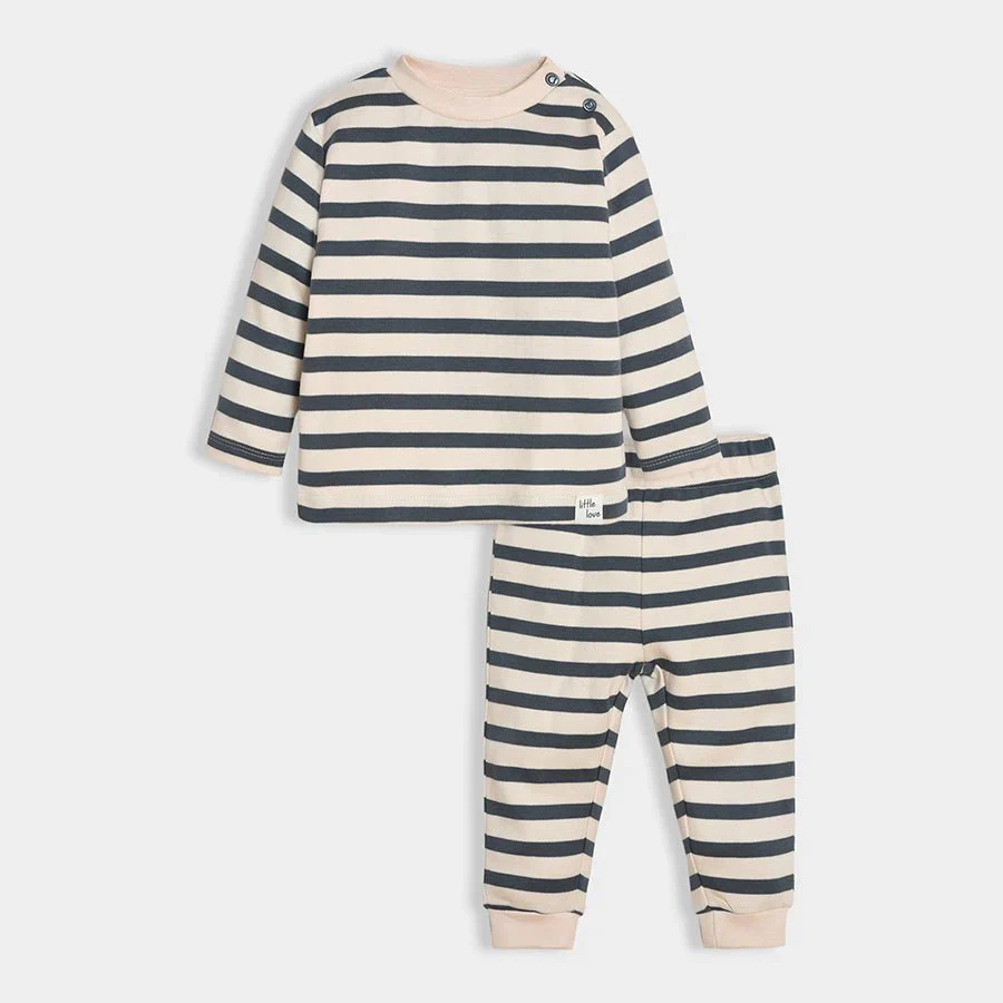 Neutral Love Eddy Striper T-Shirt & Pajama Set - Image 3
