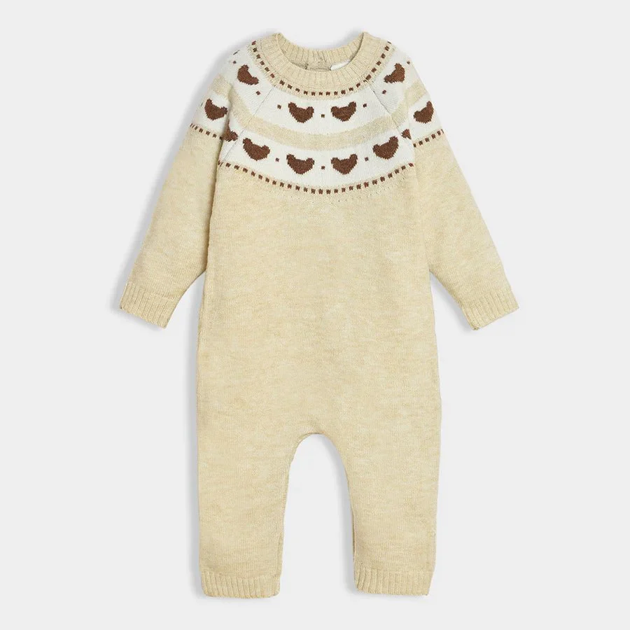 Neutral Love Oat Melange Jumpsuit - Image 2