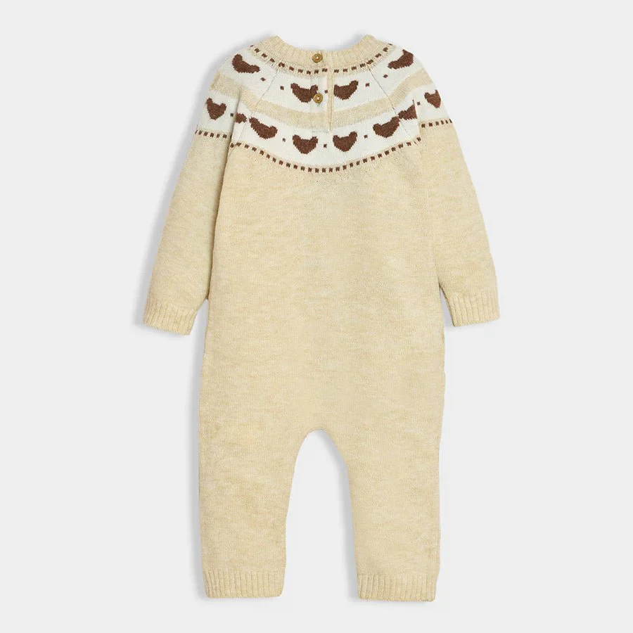 Neutral Love Oat Melange Jumpsuit - Image 3