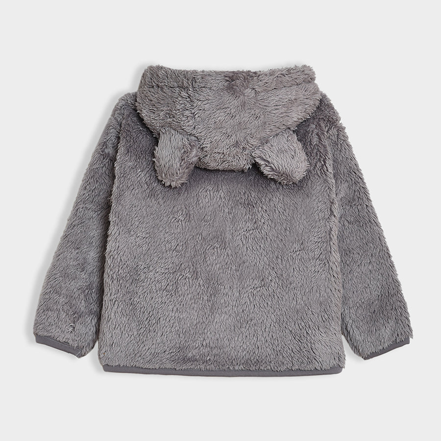 Neutral Love Solid Grey Jacket - Image 3