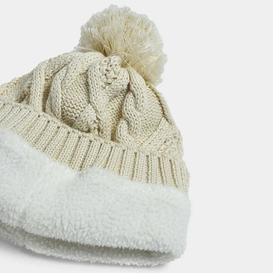 Neutral Love Sweet Corn Knitted Cap - Image 6