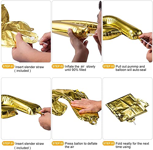 New Born Baby Girl Shape Shower And Welcome Foil Balloons Decoration Set (Pack of 5) - Image 6