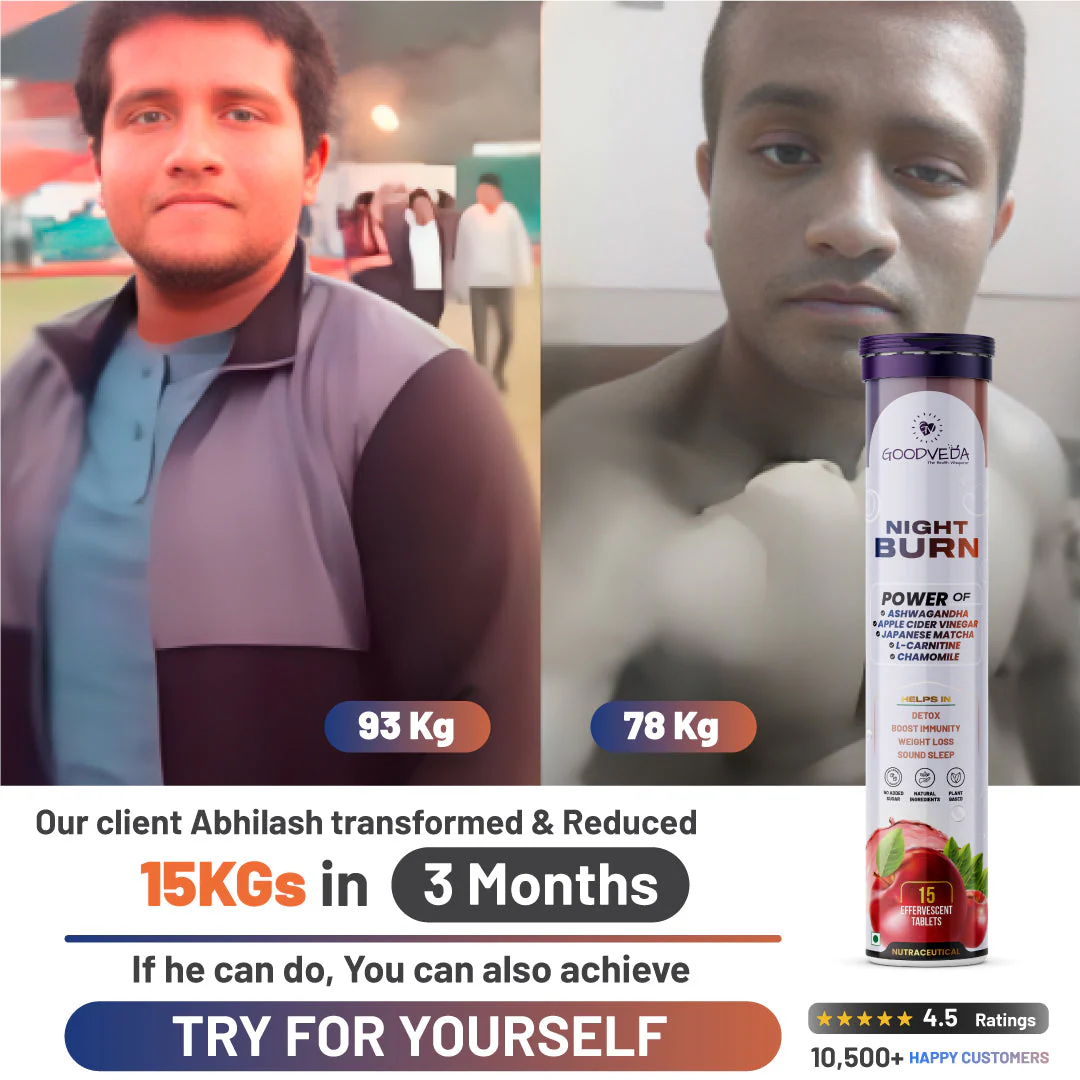 Night Burn Effervescent The Ultimate Evening Ritual for Weight Management, De-Stress and Good Sleep (Holi Sale) - Image 5