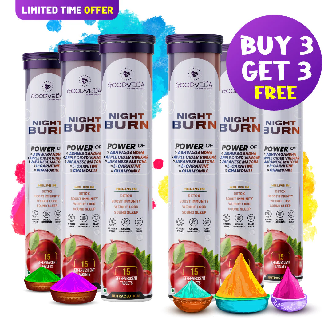 Night Burn Effervescent The Ultimate Evening Ritual for Weight Management, De-Stress and Good Sleep (Holi Sale) - Image 9