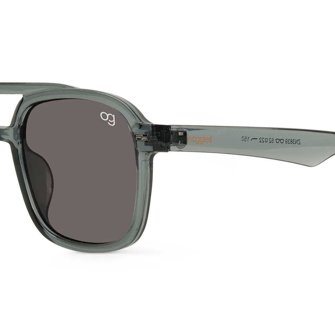 Nightshade Grey Aviator Sunglasses - Image 2