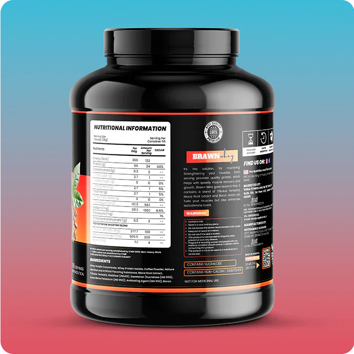 NO.B.S NITRA Brawn Whey Protein, 2 kg - Image 5