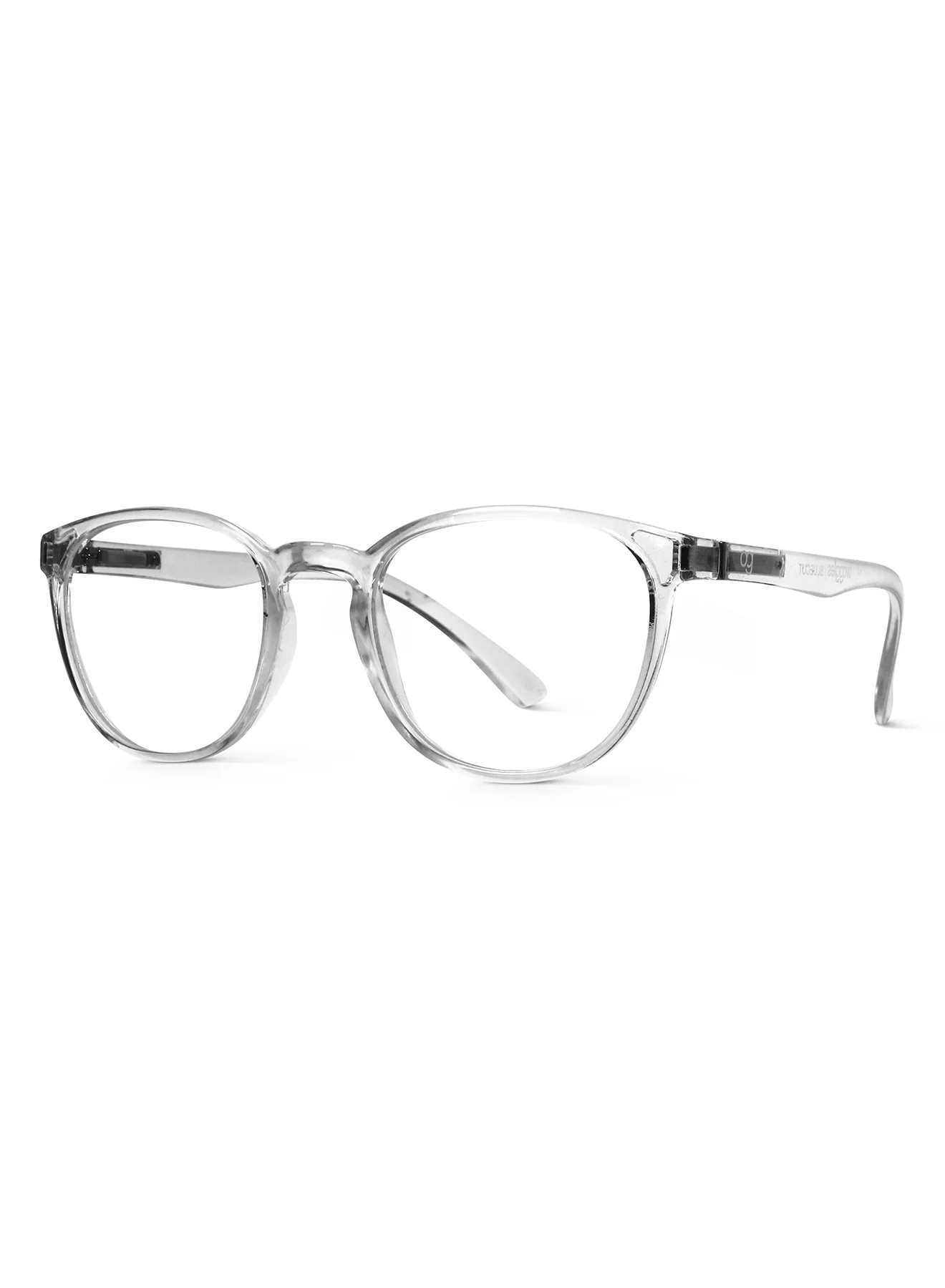 Noctra Transparent Round Blue Screen Sunglasses - Image 4