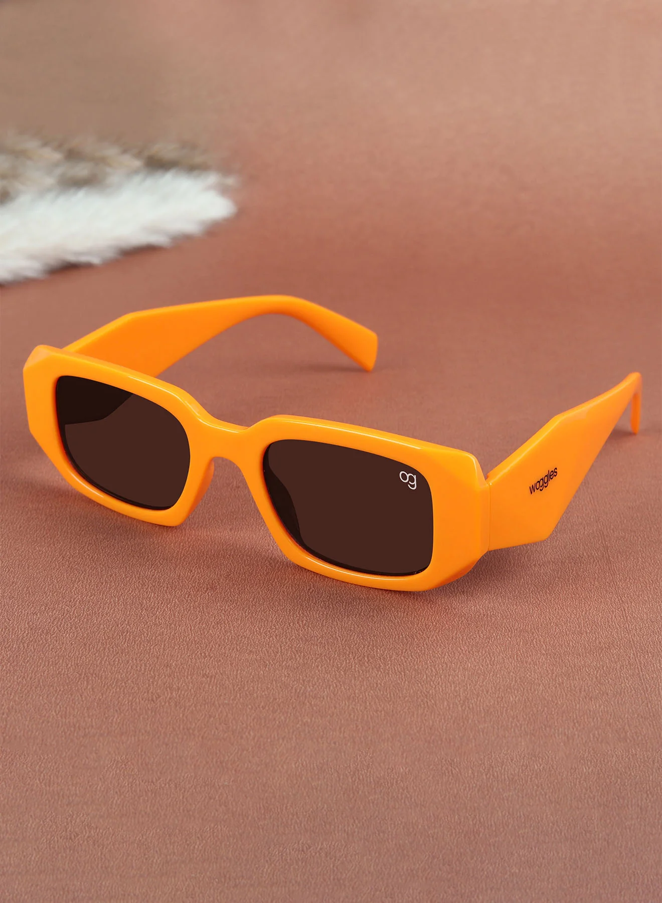 Nocturnal Green Polarized Rectangle Kids Sunglasses - Image 6