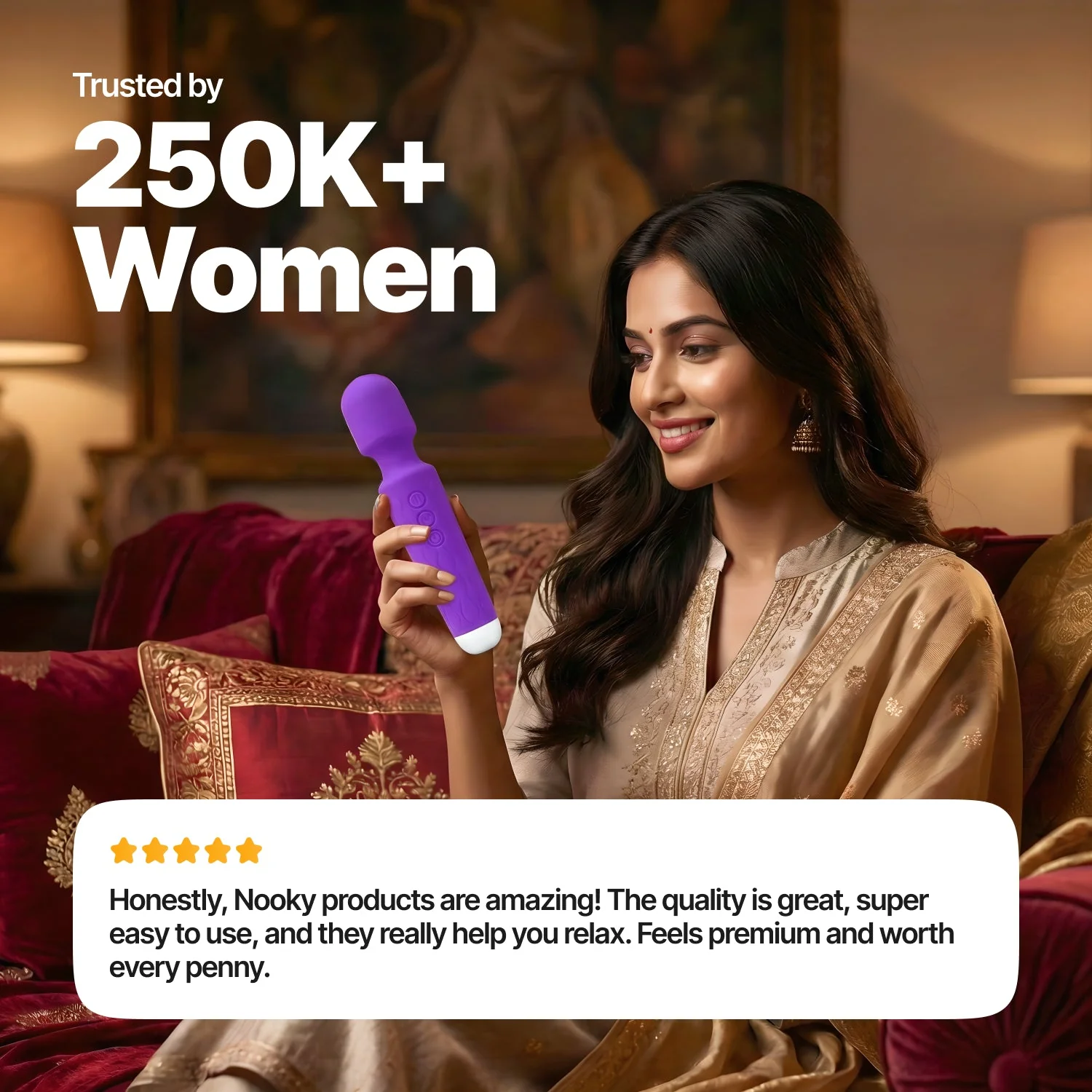 Nooky Melt 2-in-1 Play Kit | Wave Women’s Massager + Mini Bite Intimacy Chocolate - Image 10