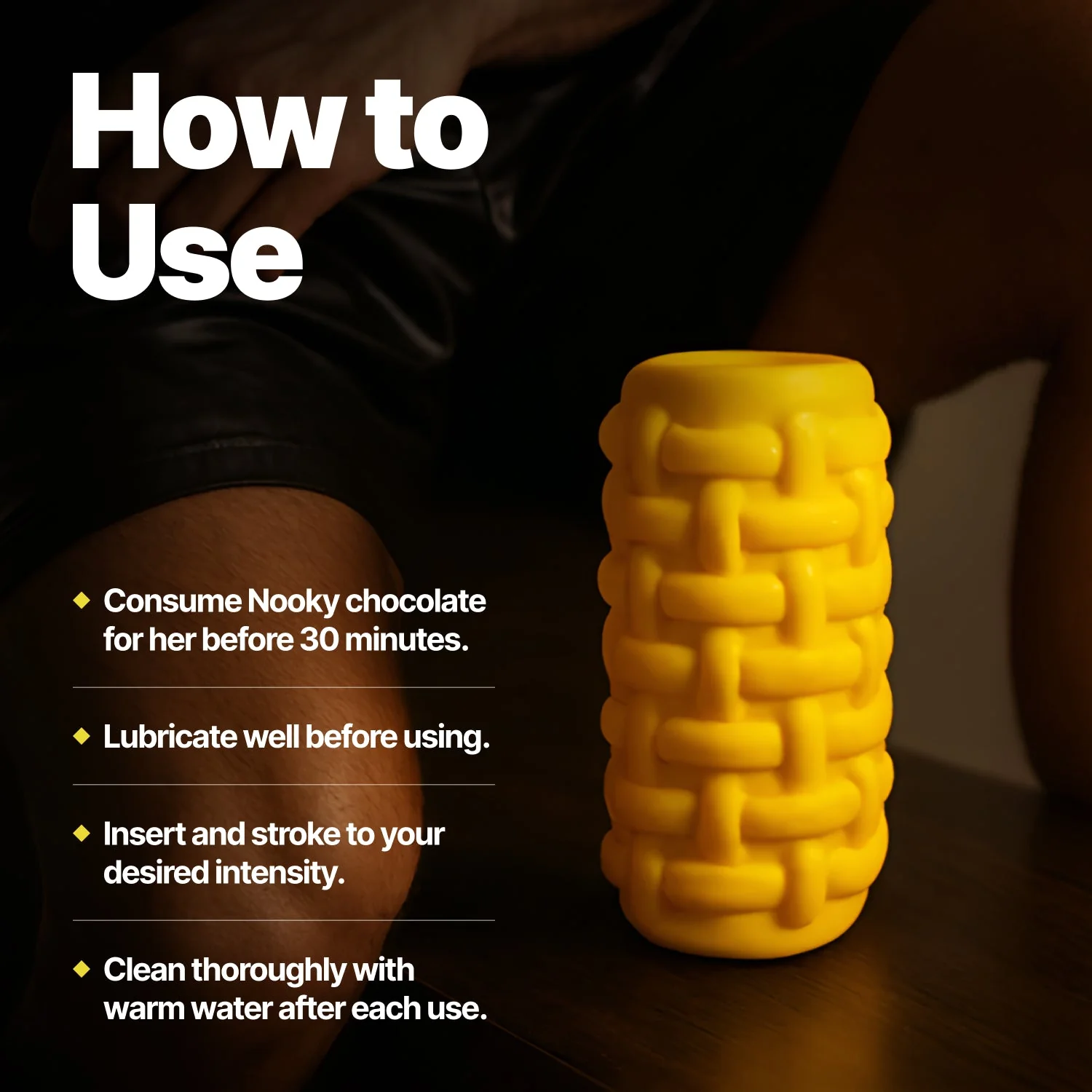 Nooky Moan 2-in-1 Play Kit | Maestro Men’s Stroker + Intimacy Chocolate for Him - Image 3