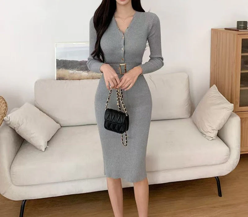 Norah Knit Midi Dress - Image 11