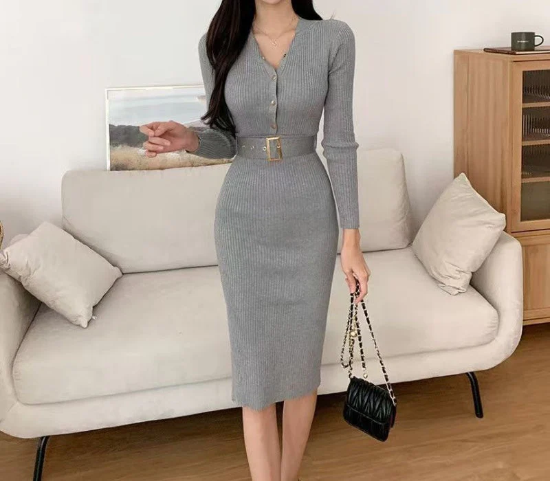 Norah Knit Midi Dress - Image 3