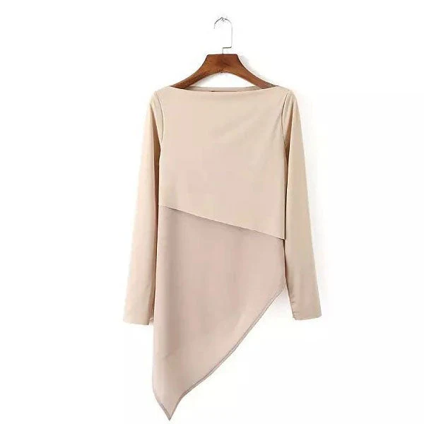 Nude Full Sleeves Layered Top - Image 4