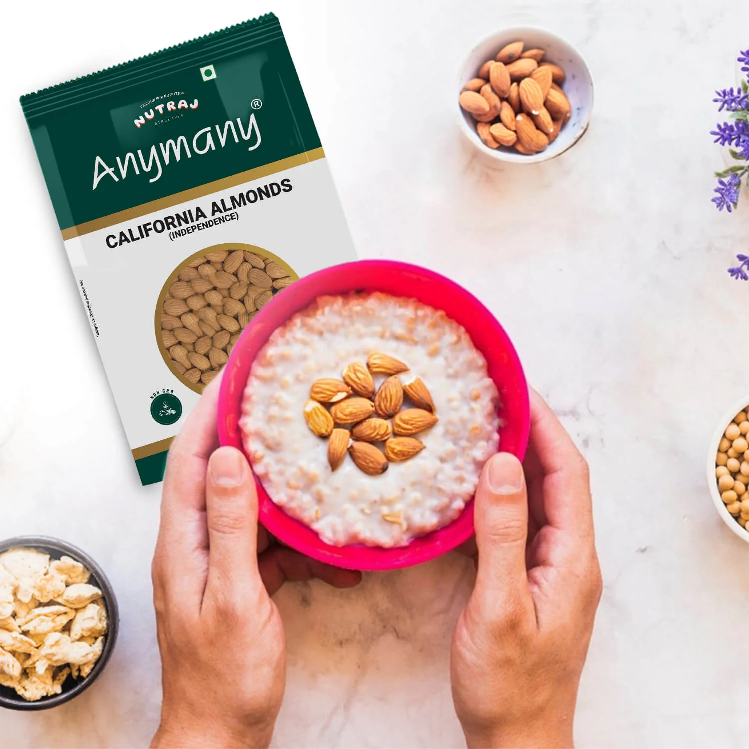 Nutraj Anymany Californian Almonds Badam 1kg - Image 8